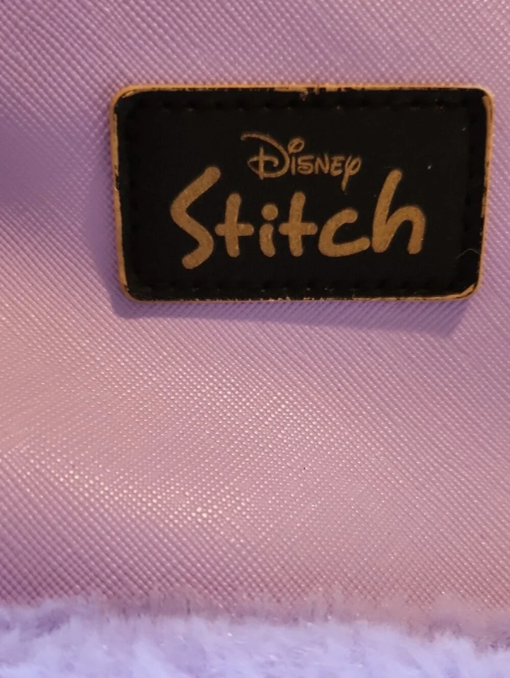 STITCH Disney Lavender Faux-Fur Mini Backpack